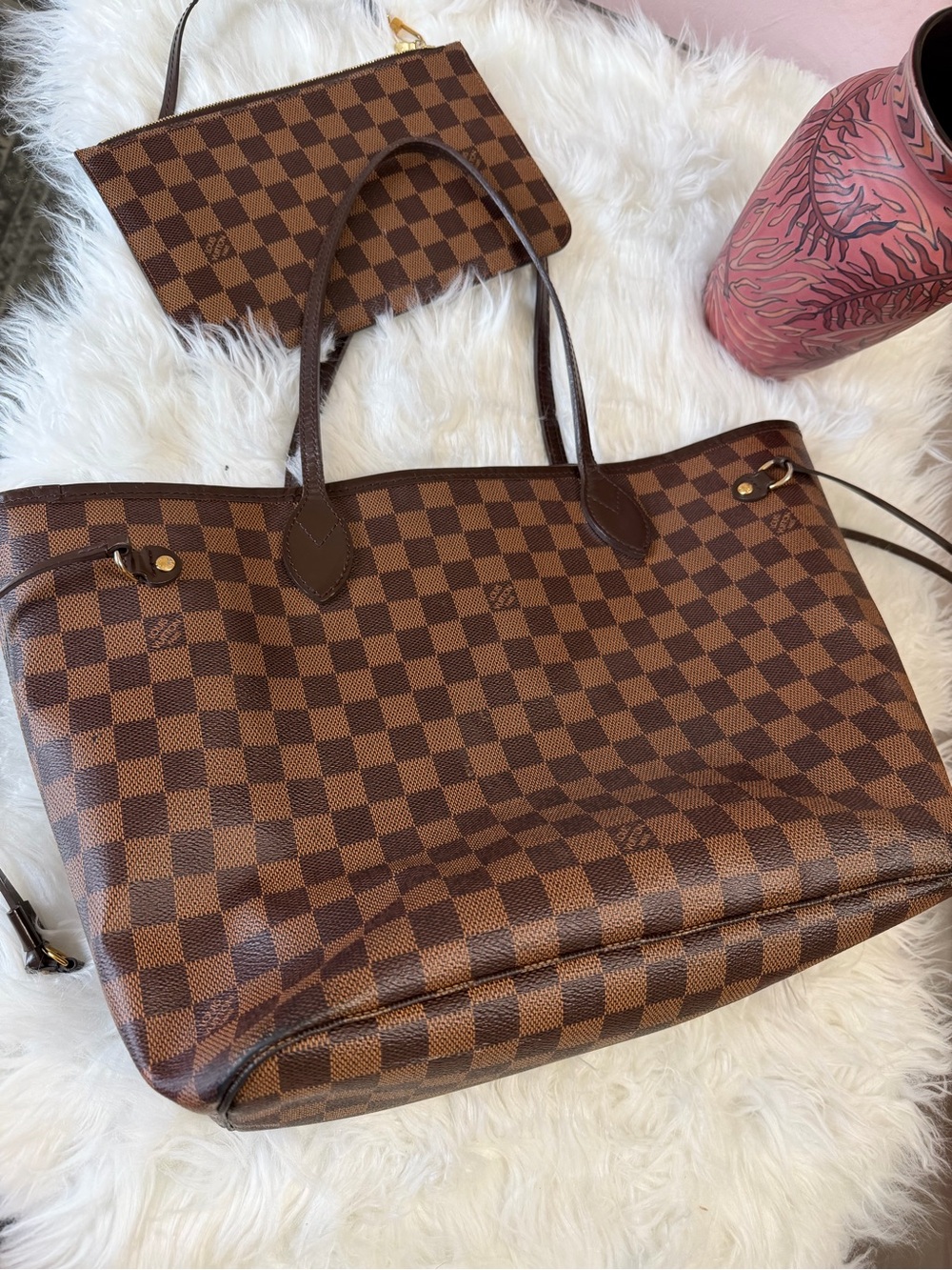 LOUIS VUITTON NEFERFUL DAMIER EBENE MM TOTE - Picture 2 of 13